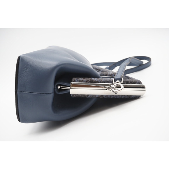 Fendi First Small Python Shoulder Bag Blue - Picture 4 of 10